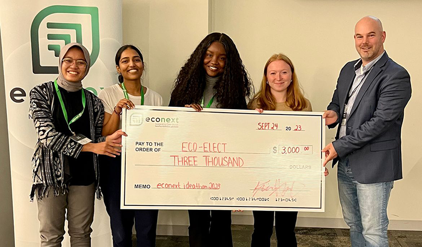 Inaugural econext Ideathon sees over 50 students compete with their best cleantech ideas for the top prize