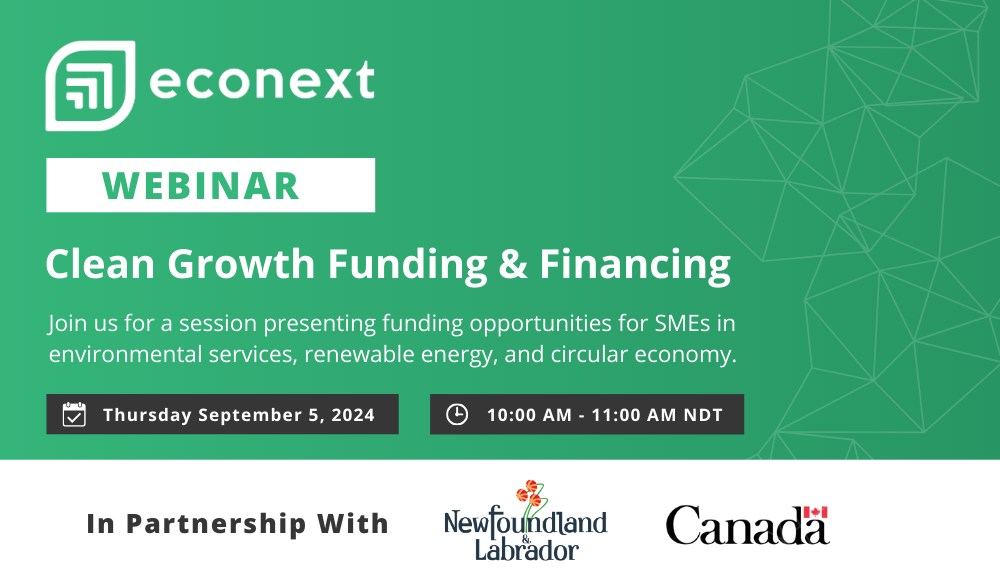 WEBINAR: Clean Growth Funding & Financing