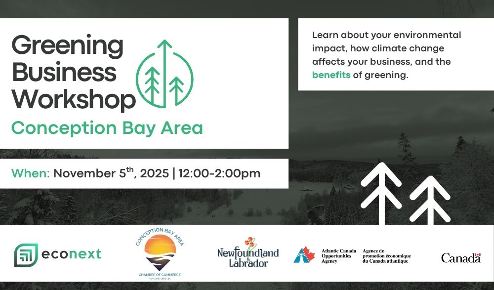 Greening Business Workshop – Conception Bay Area
